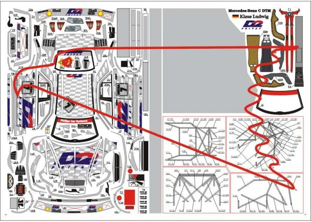 ercedes-Benz C DTM - Klaus Ludwig + Laser