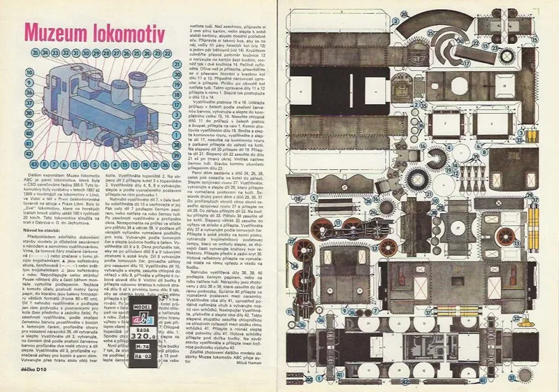 Papierový model Parná lokomotíva rada 320.0