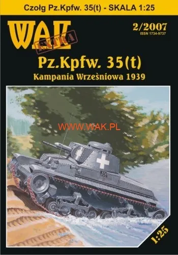 Papierový model - Pz. Kpfw. 35(t) - 1939 + Laser a 3D laser Pásy