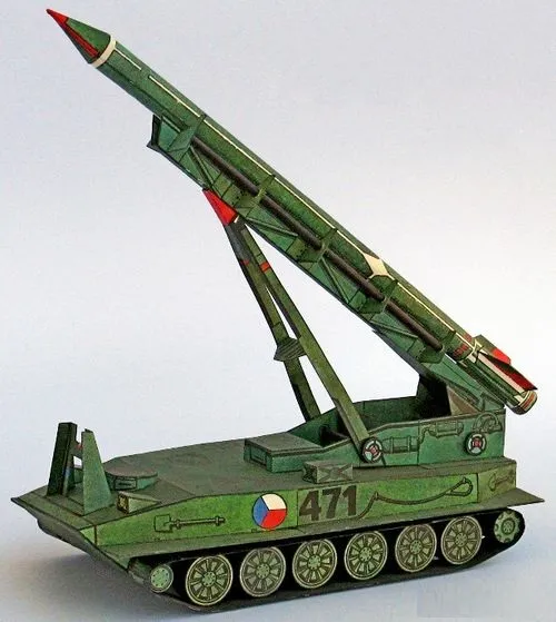 Papierový model Taktický Raketonosič PT-76 - kaz