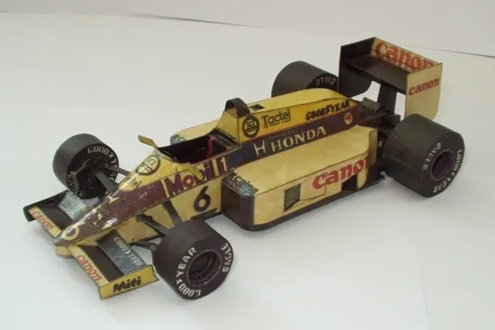 Papierový model Formula F1 Williams FW11 1986 Honda