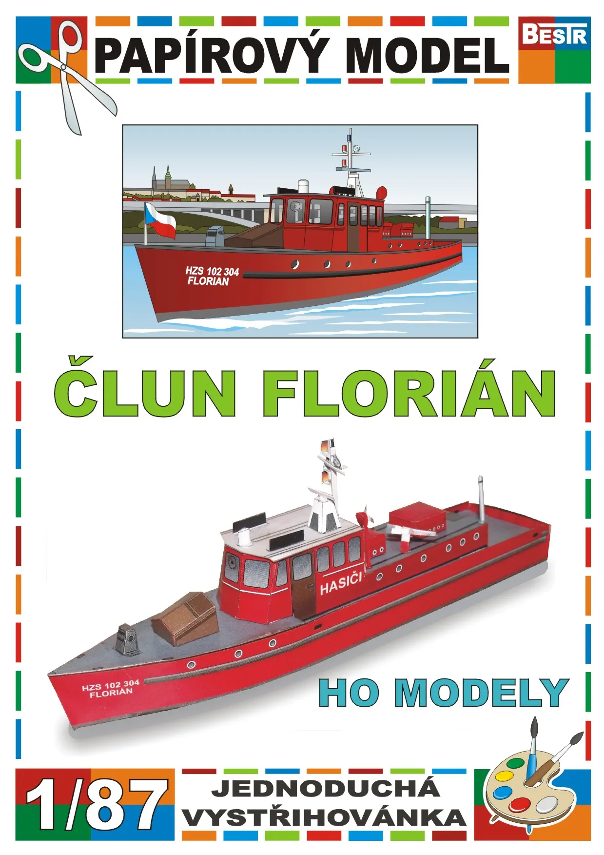 Papierový model - Hasičský Čln Florián