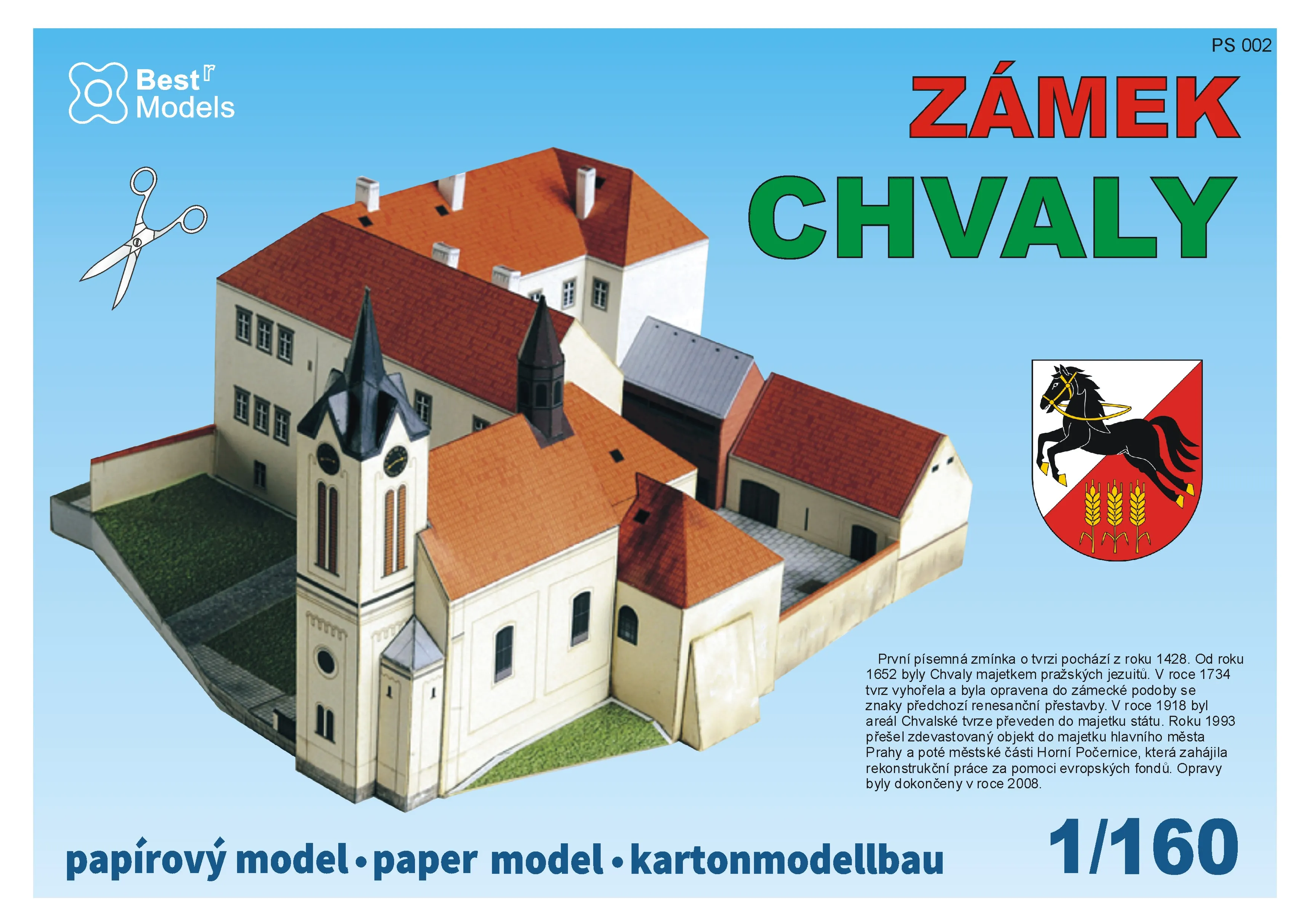 Papierový model - Zámok Chvaly