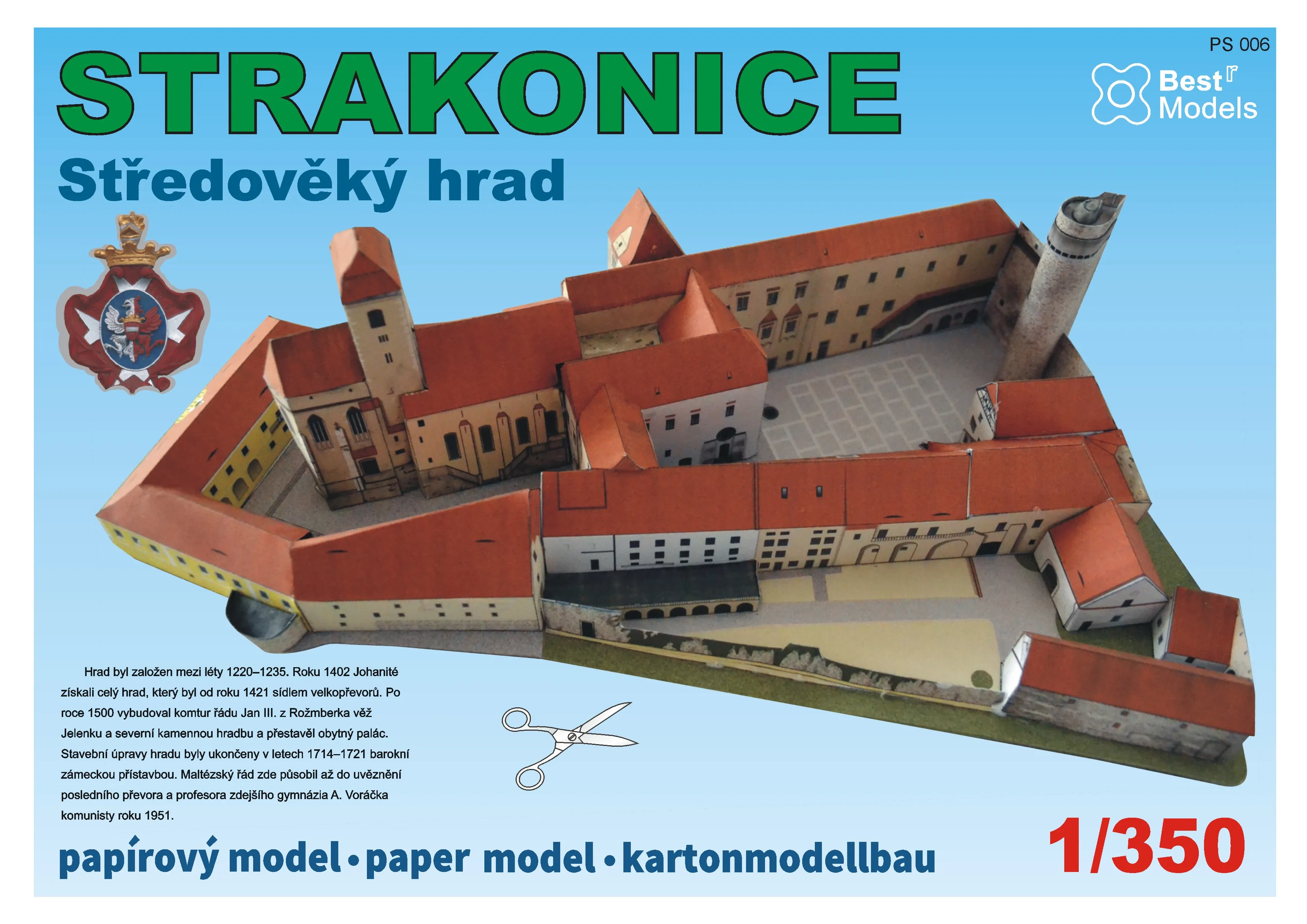 Papierový model - Hrad Strakonice