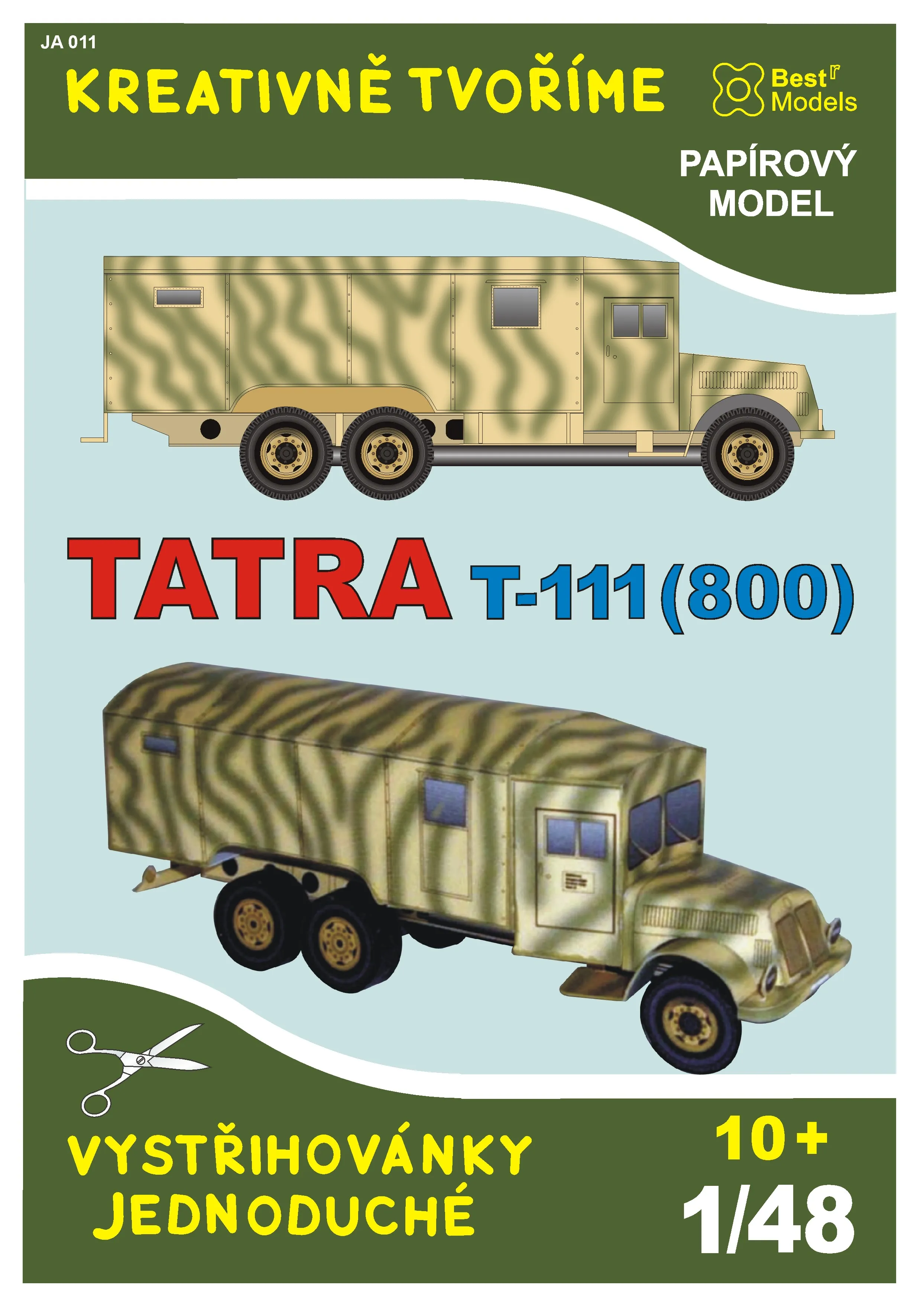 Papierový model - Tatra T-111 (800)