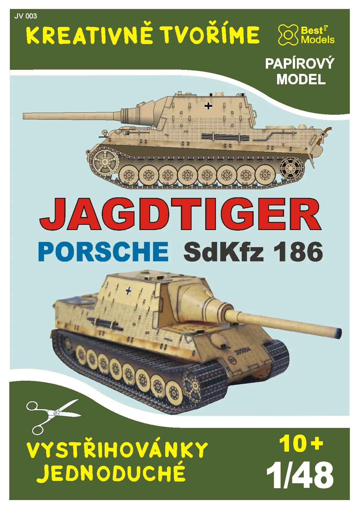 Papierový model - Jagdtiger Porsche SdKfz 186