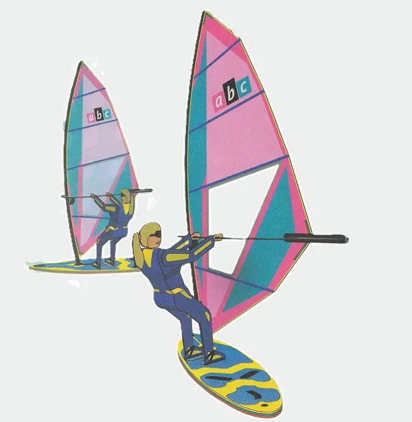 Papierový model Windsurf