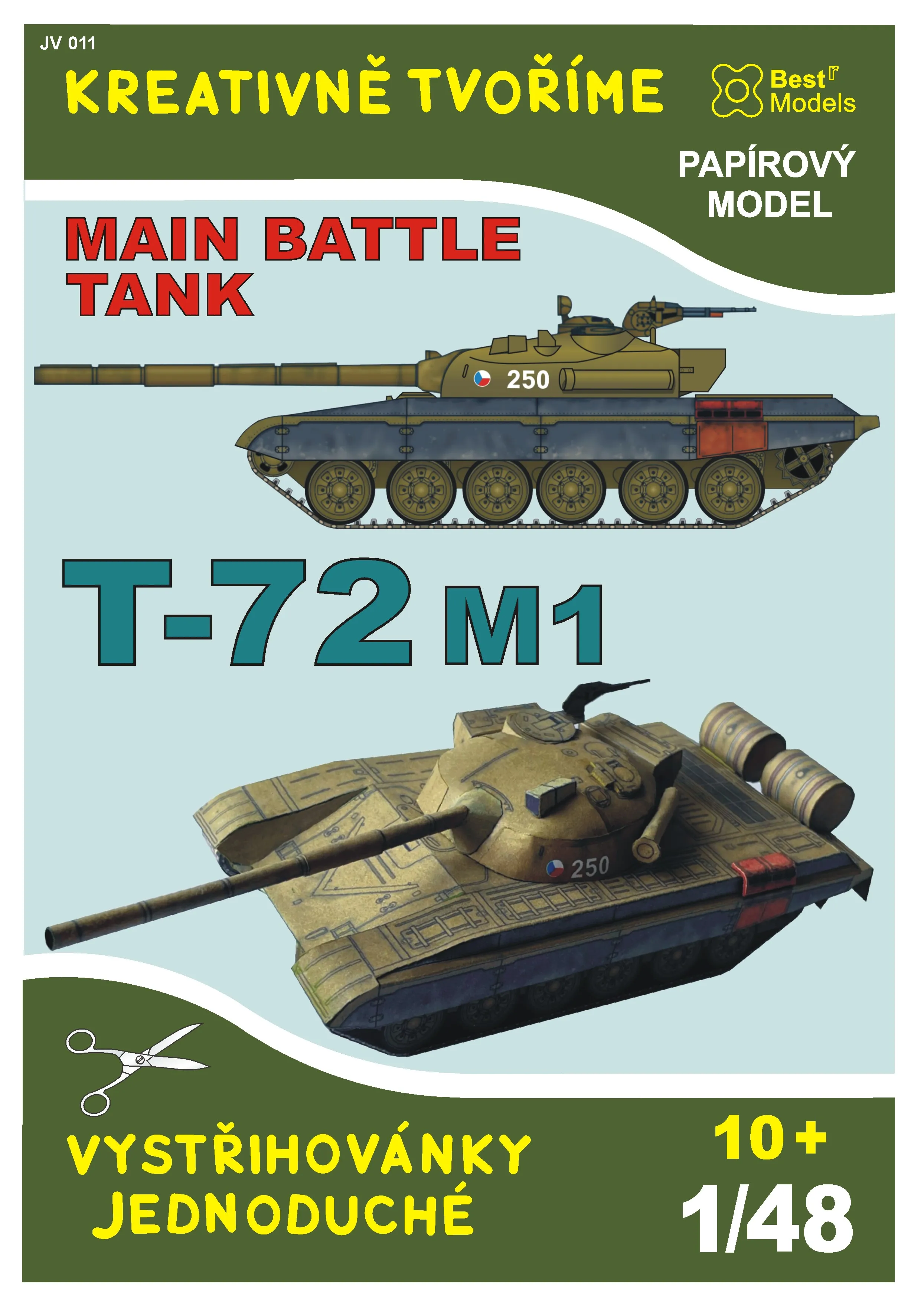 Papierový model - Bojový tank T-72 M1