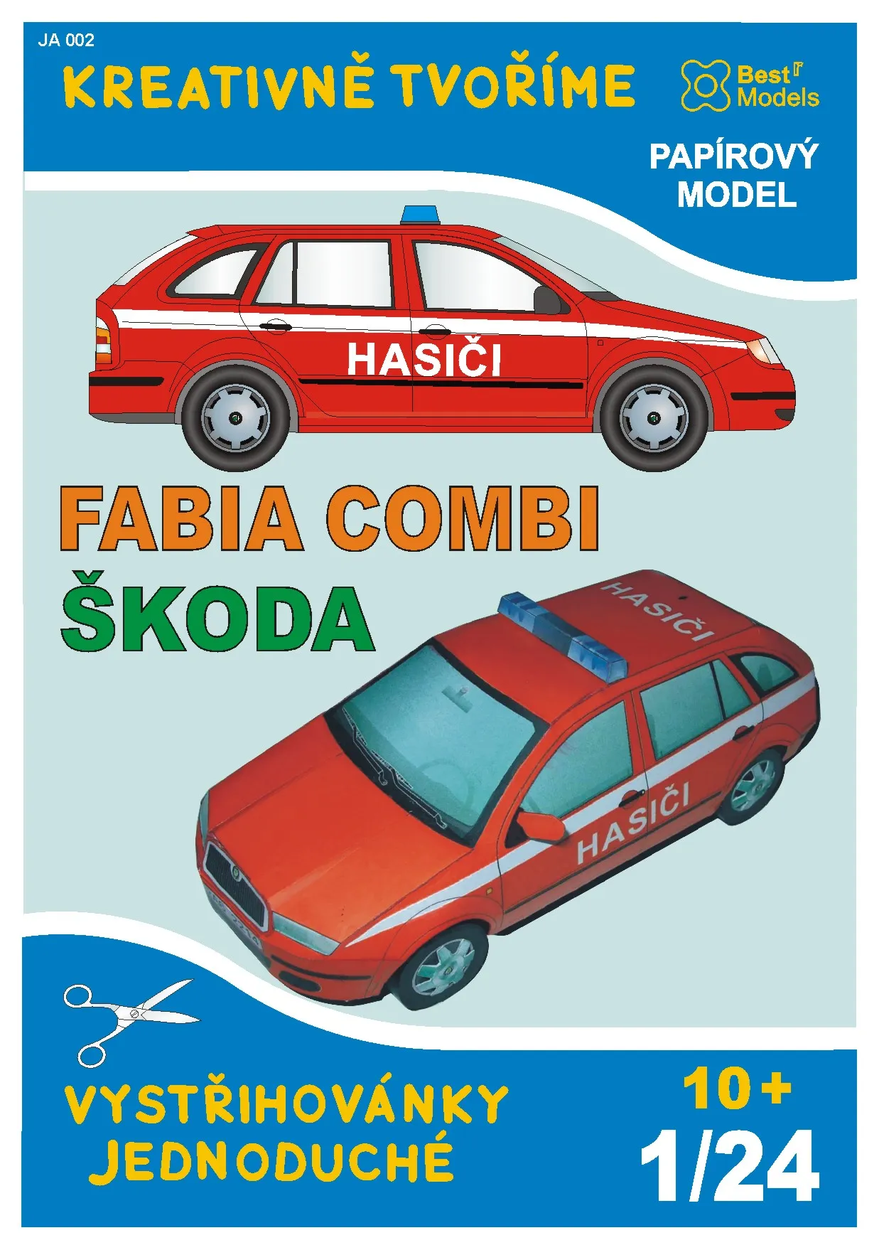 Papierový model - Škoda Fabia combi Hasiči