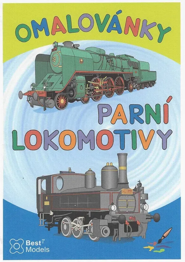 Omaľovánky Bestr A5 Parné lokomotívy