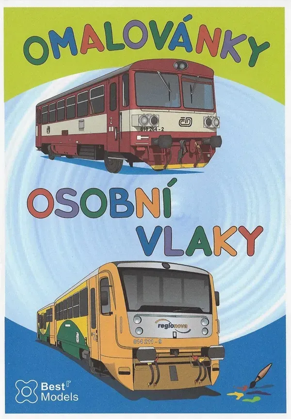 Omaľovánky Bestr A5 Osobné vlaky