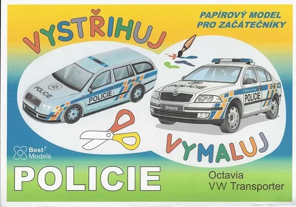 Vymaľuj a vystrihni Bestr A5 Polícia ČR