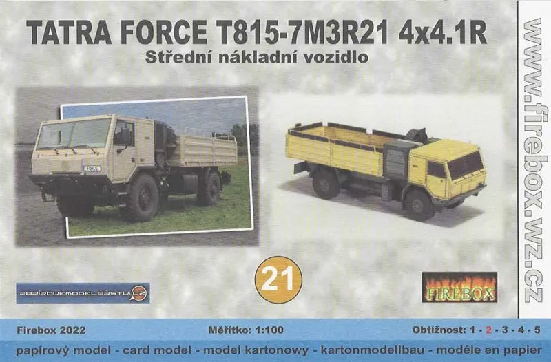 Papierový model - Tatra Force T815-7M3R2 4x4.1R