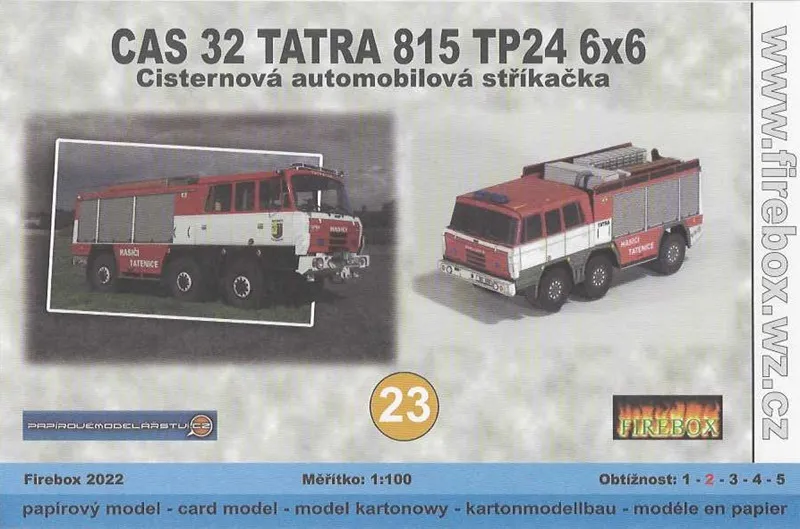 Papierový model - CAS 32 Tatra 815 TP24 6x6 - Tatenice