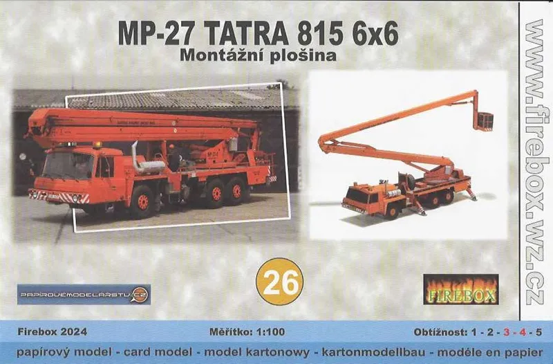 Papierový model - MP-27 Tatra 815 6x6