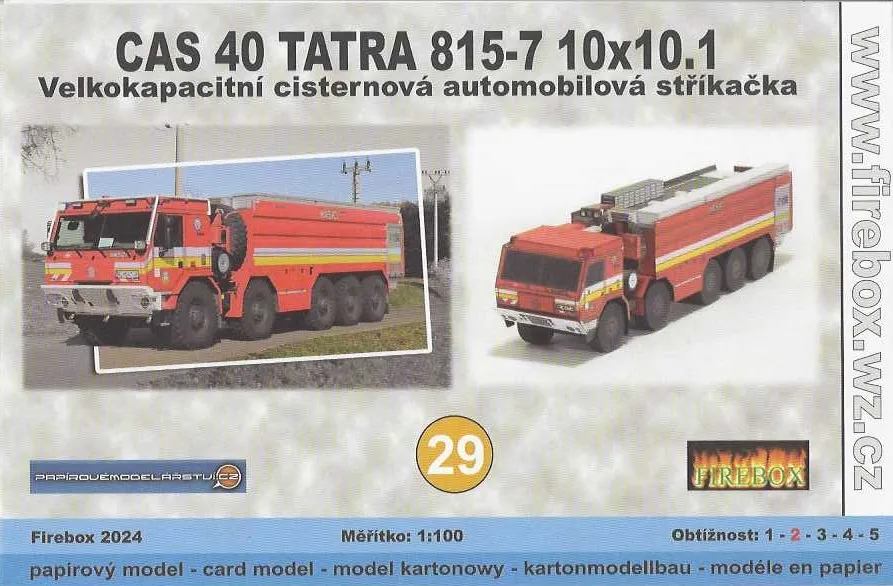 Papierový model - Cas 40 Tatra 815-7 10x10x.1