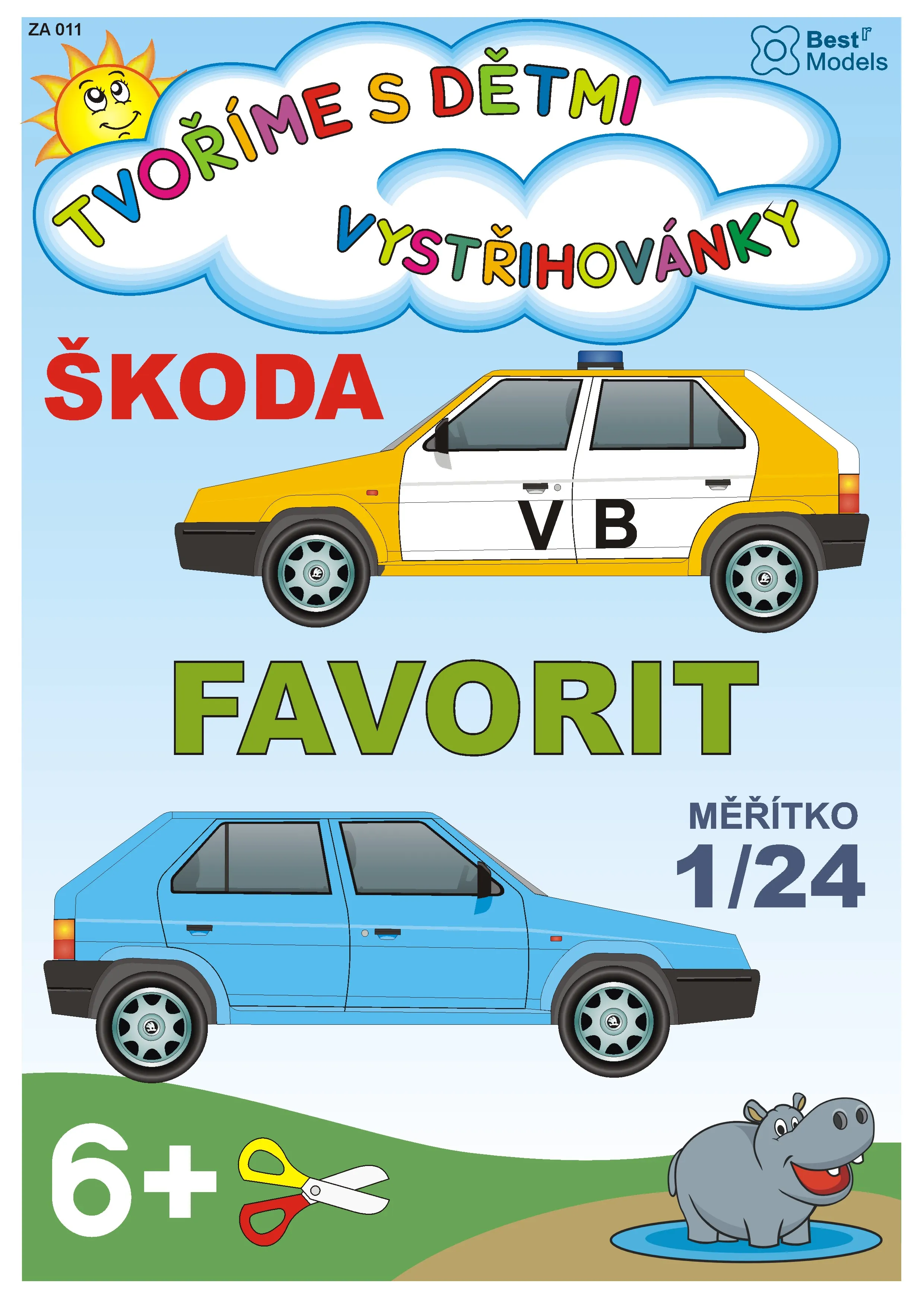 Papierový model - Škoda Favorit VB