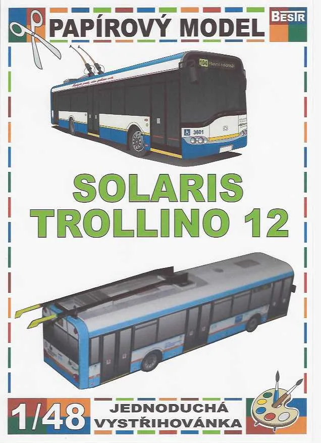 Papierový model - Trolejbus Solaris Trollino 12