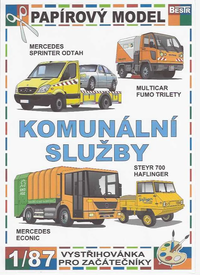 Papierový model - Komunálne služby 4x