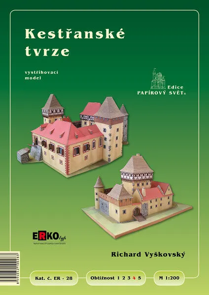 Papierový model - Kestřanské Tvrze