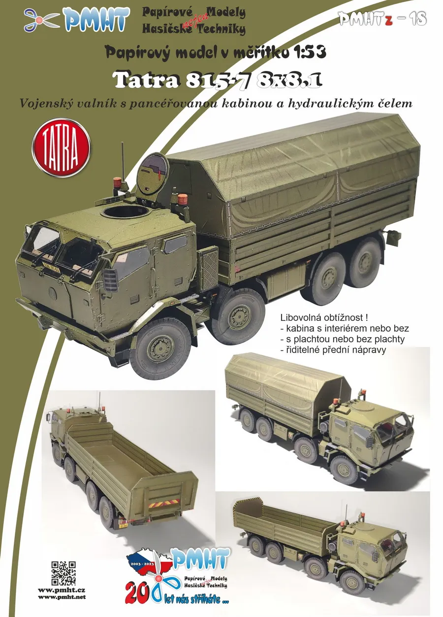 Papierový model - TATRA 815-7 8x8.1 - vojenský valník