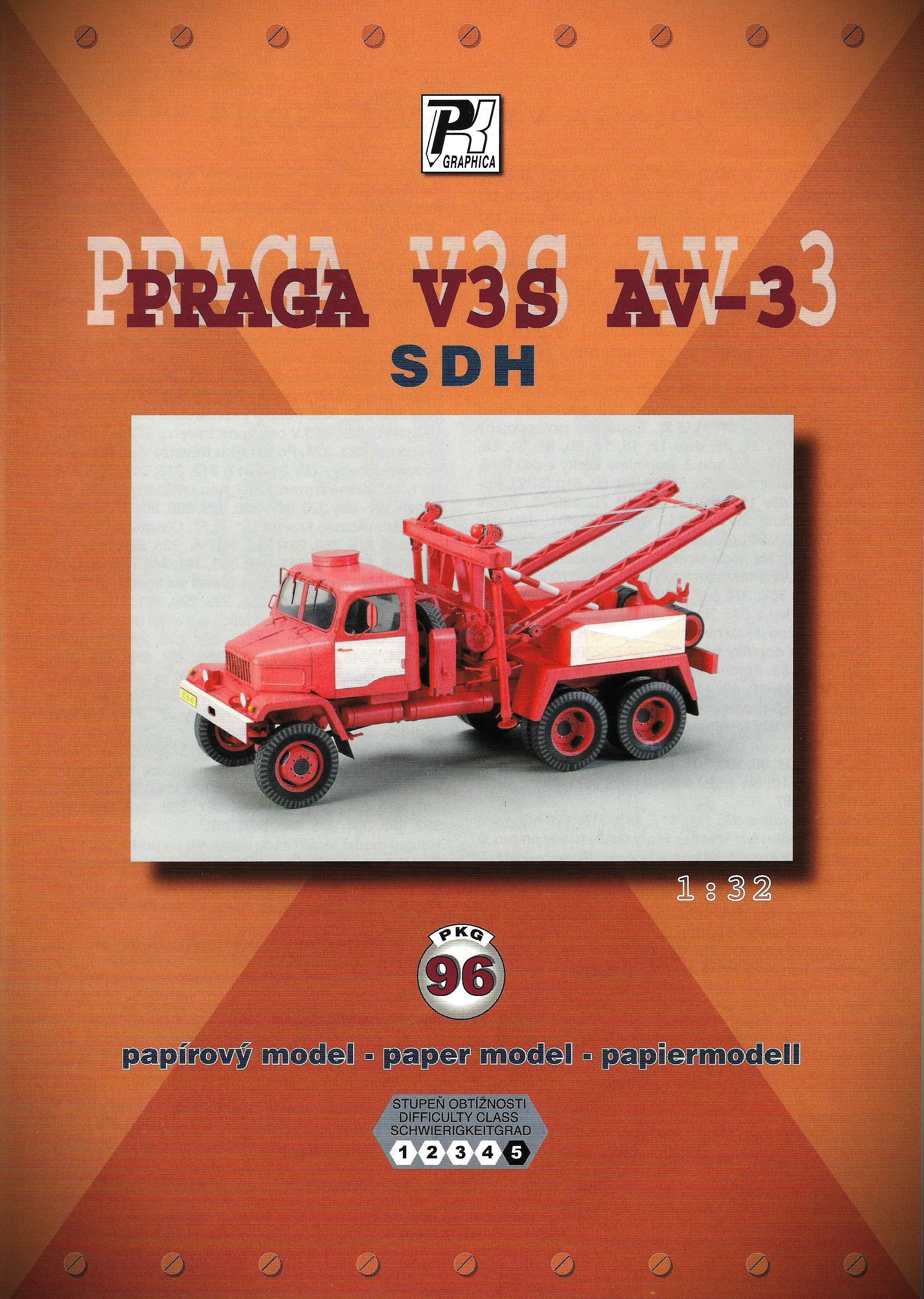 Papierový model - PRAGA V3S AV-3 „SDH“