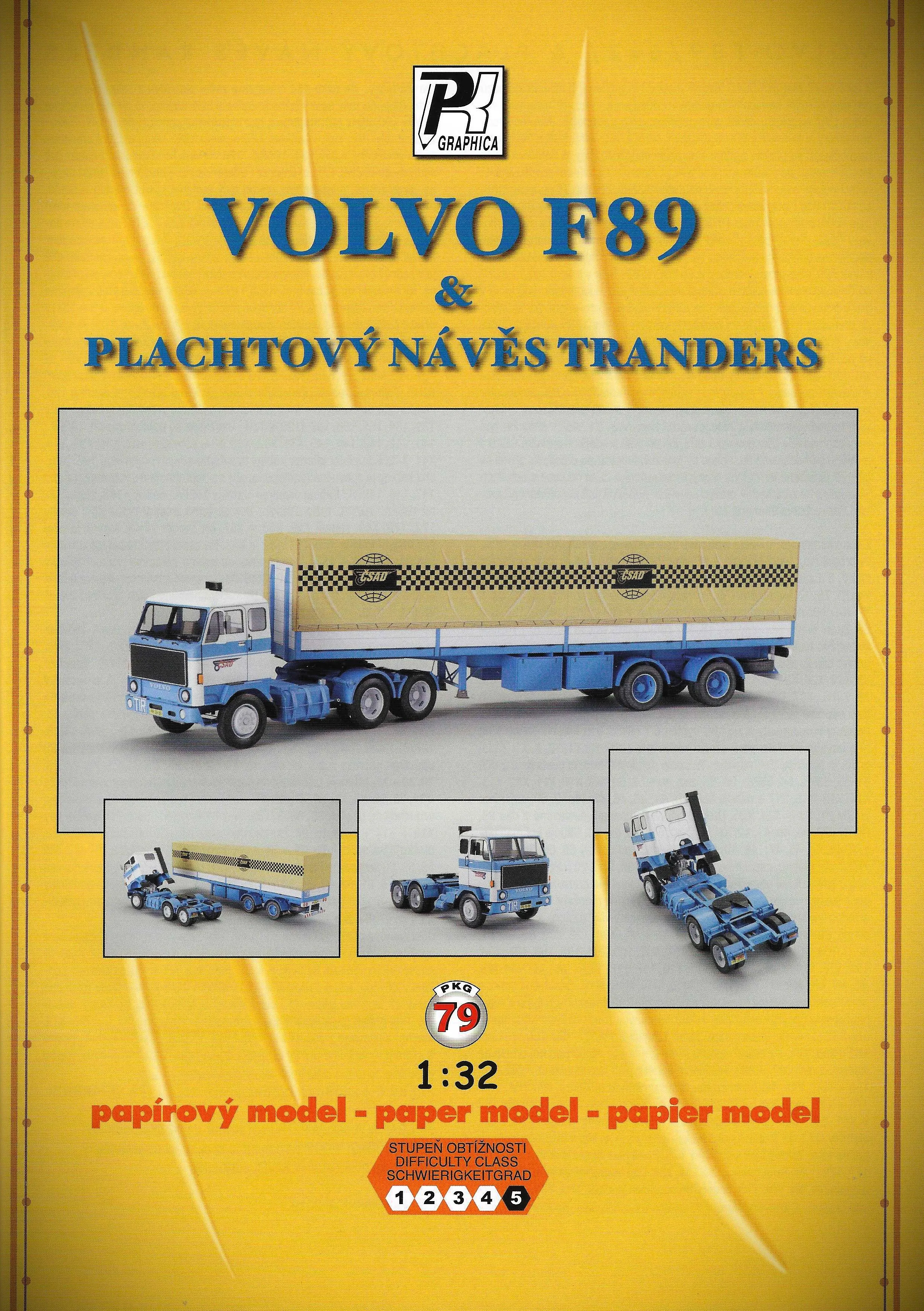 Papierový model - VOLVO F89 s návesom ČSAD