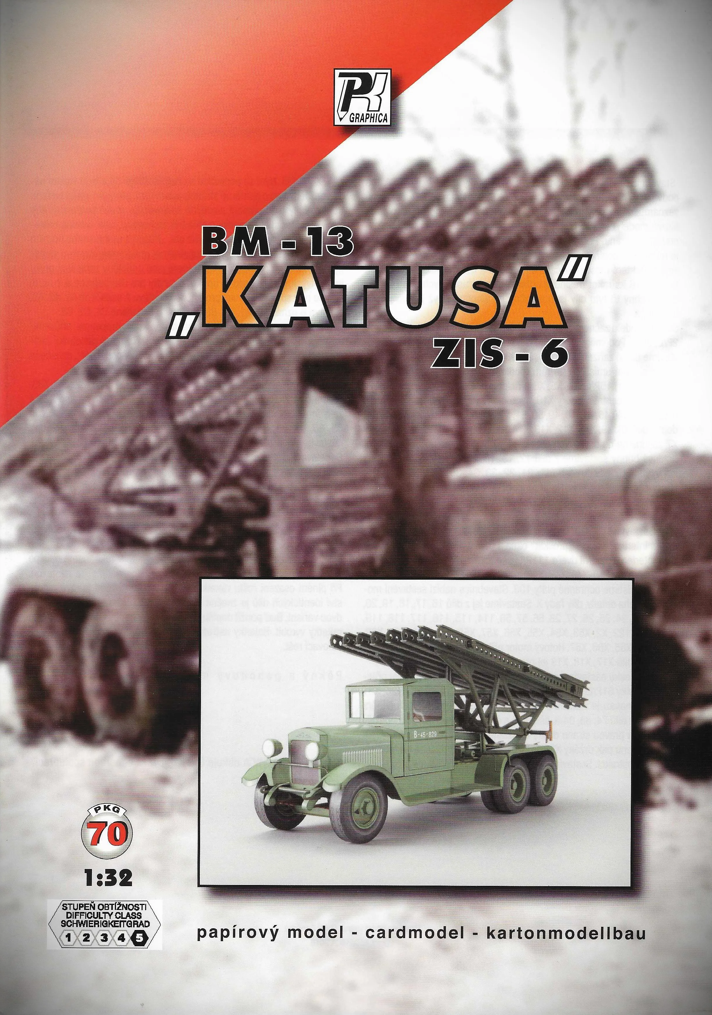 Papierový model - BM-13 Kaťuša (ZiS-6)