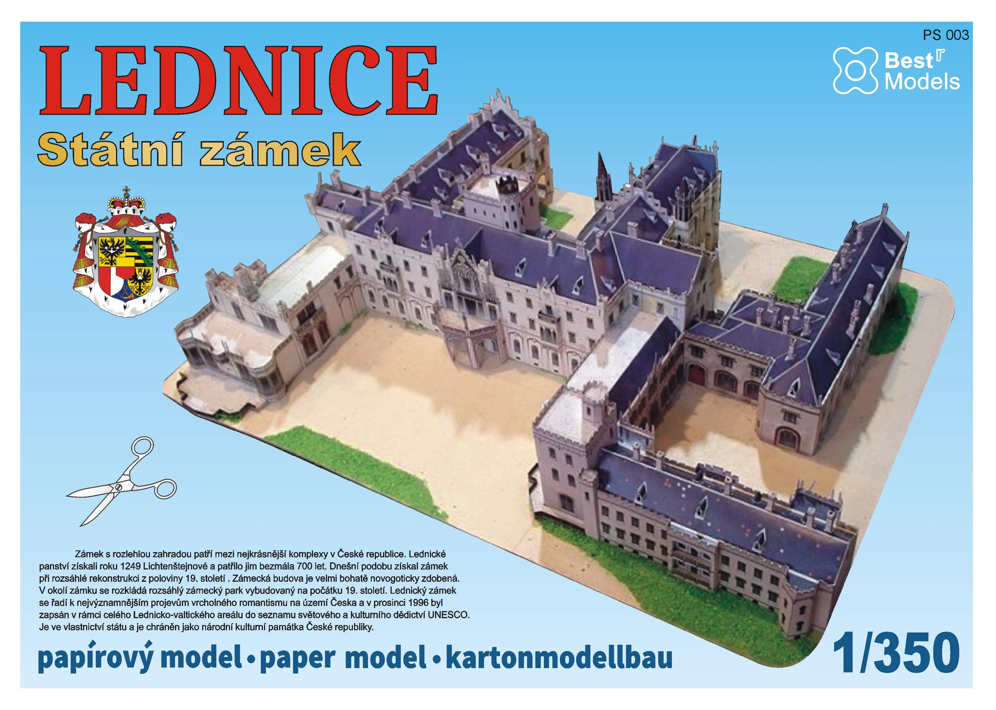 Papierový model - Štátny zámok Lednice