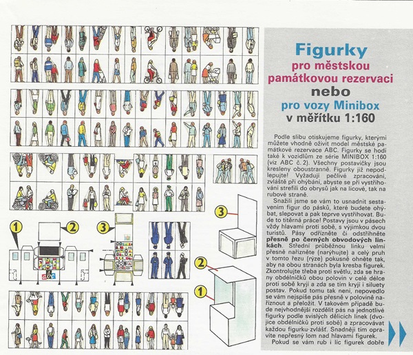 Papierový model Figurky pre MPR alebo Minibox 1:160