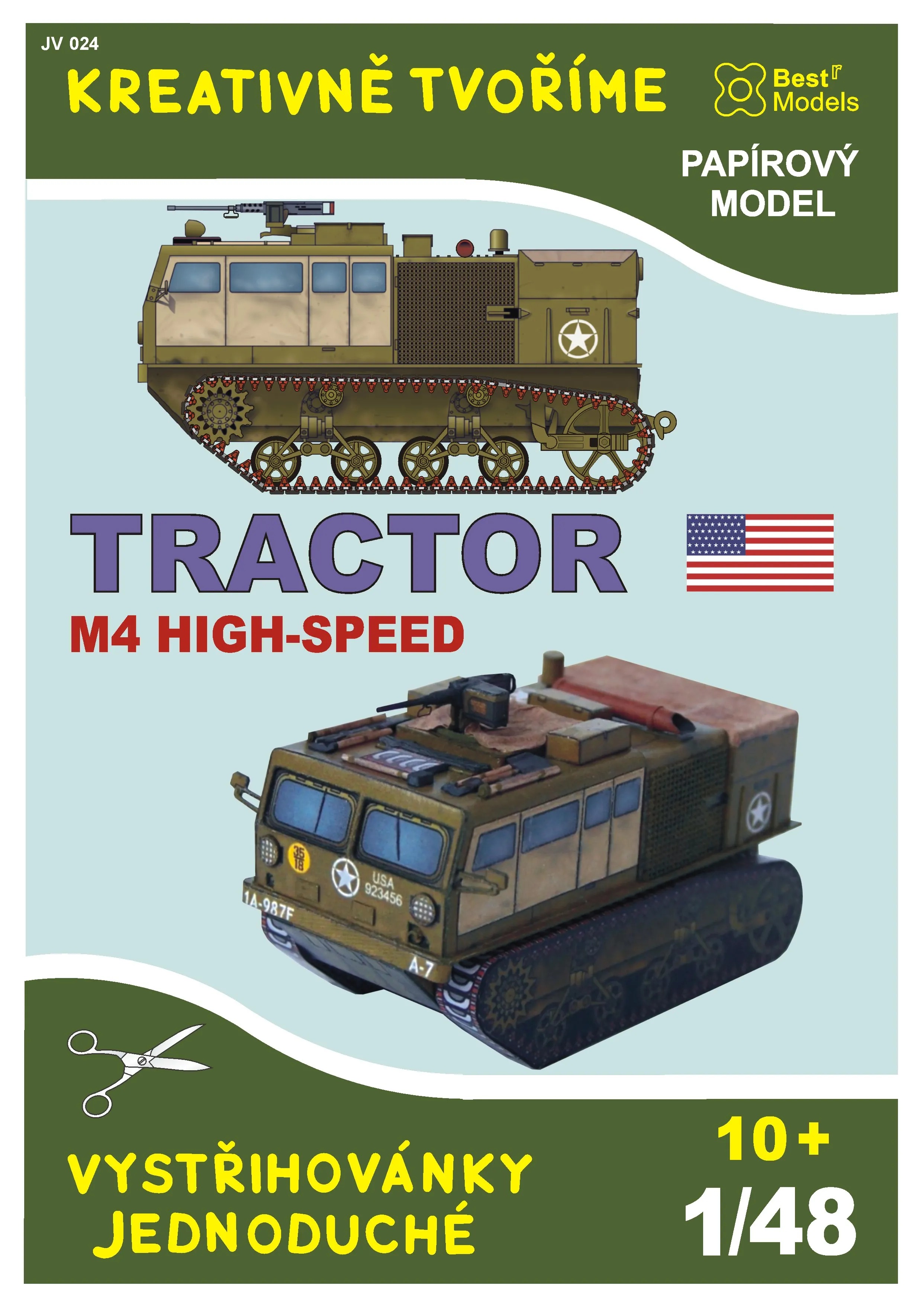 Papierový model - Tractor M4 High-speed