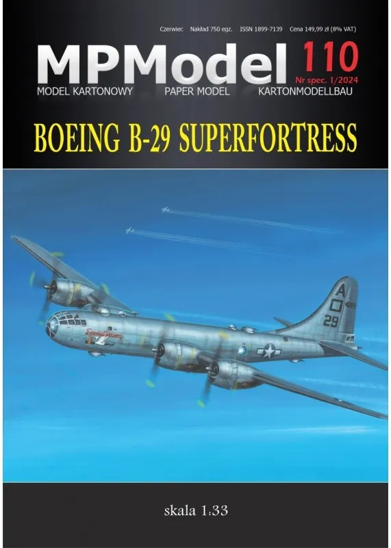 Papierový model - Boeing B-29 Superfortress