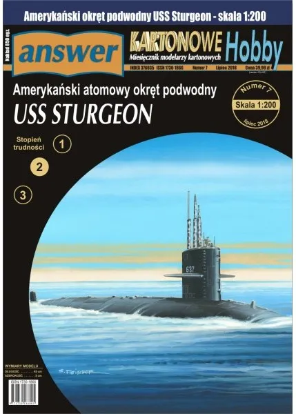 Papierový model - Atómová ponorka USS Sturgeon