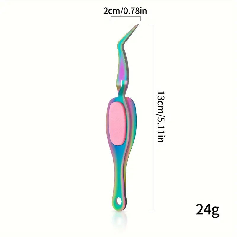 Pinzeta ohnutá samozatváracia s kalenej ocele 13cm