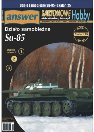 Papierový model - Tank SU-85