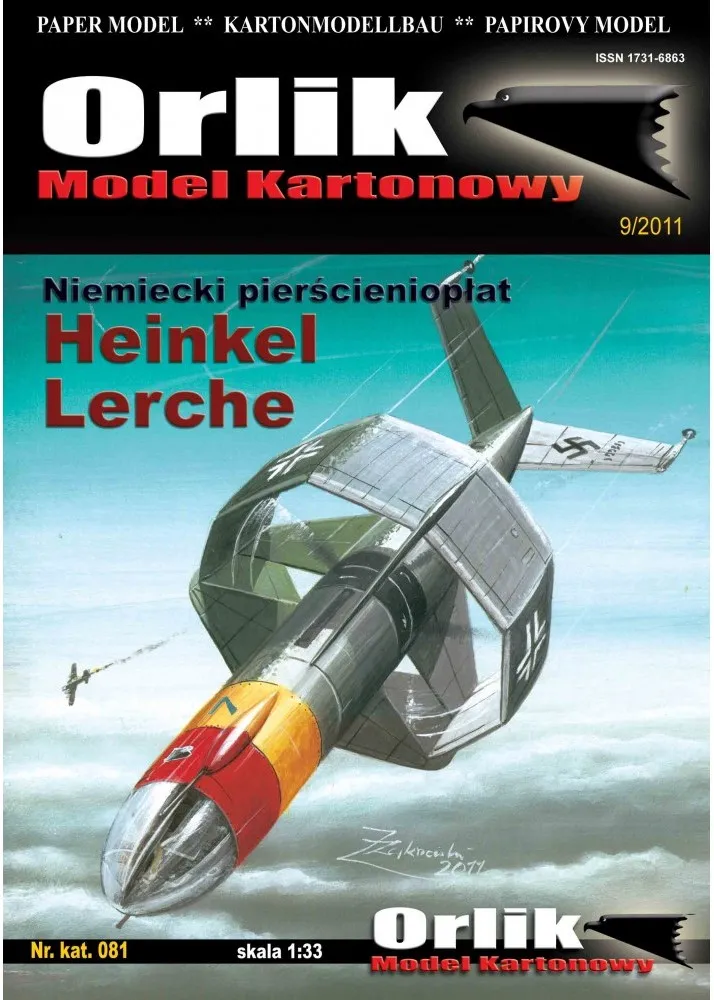 Papierový model - Heinkel Lerche