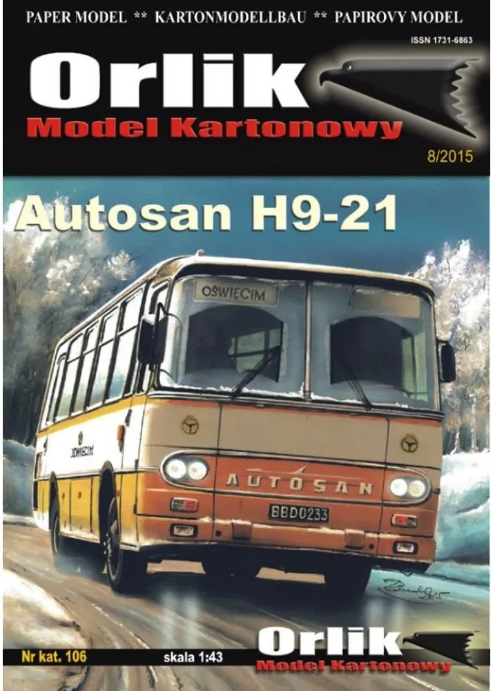 Papierový model - Autobus Autosan H9-21