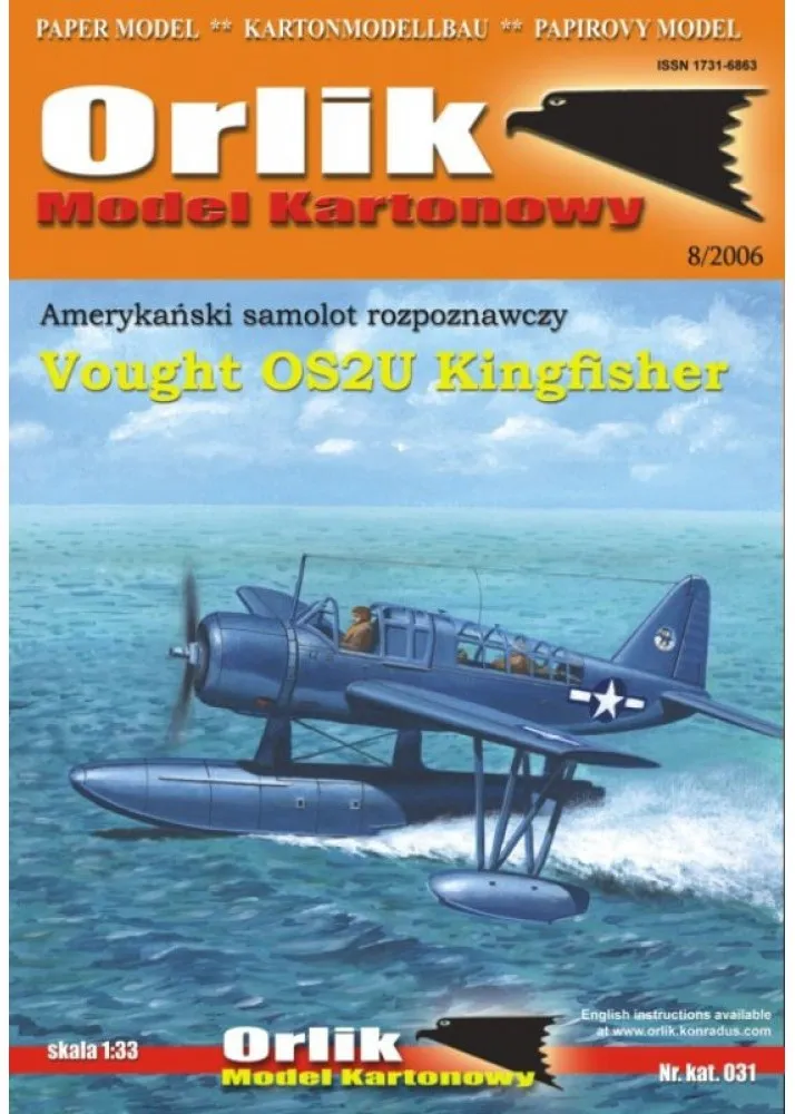 Papierový model - Vought OS2U Kingfisher