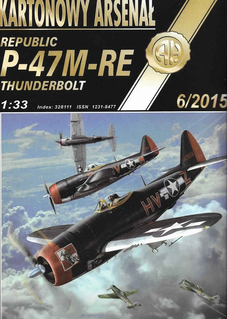 Papierový model Stíhač P-47M-RE Thunderbolt