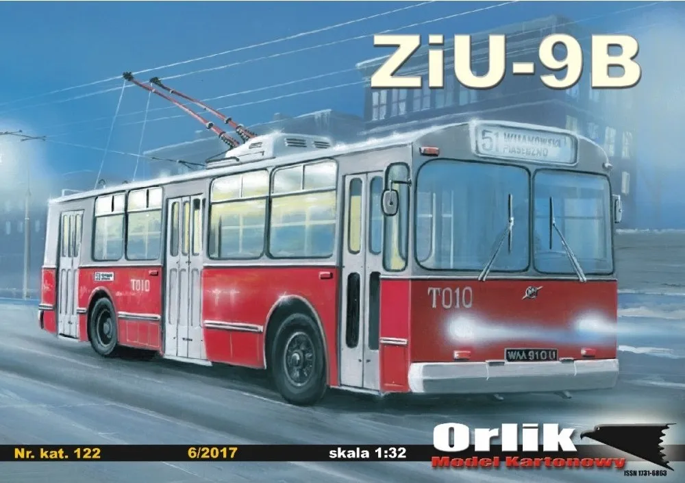 Papierový model - Trolejbus ZiU-9B