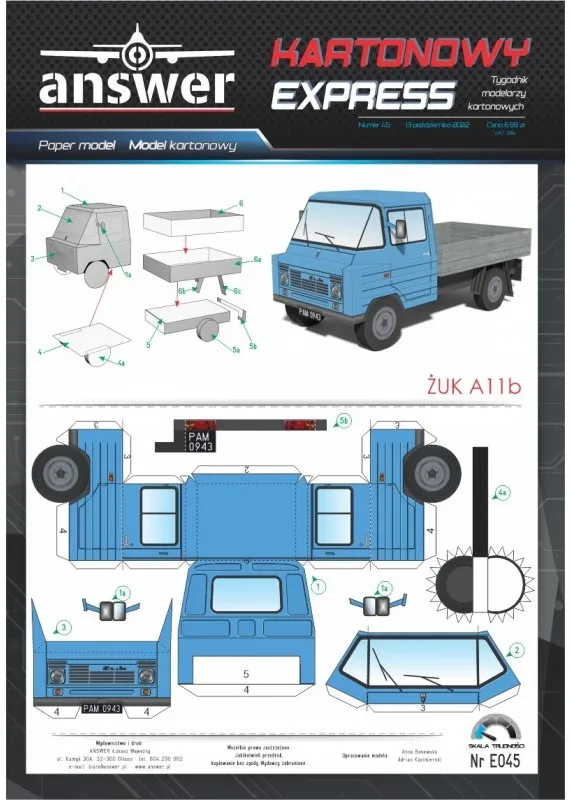 Papierový model - Žuk A11b Valník