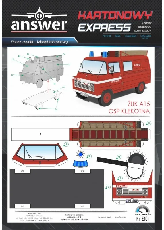 Papierový model - ŽUK A15 OSP Klekotna