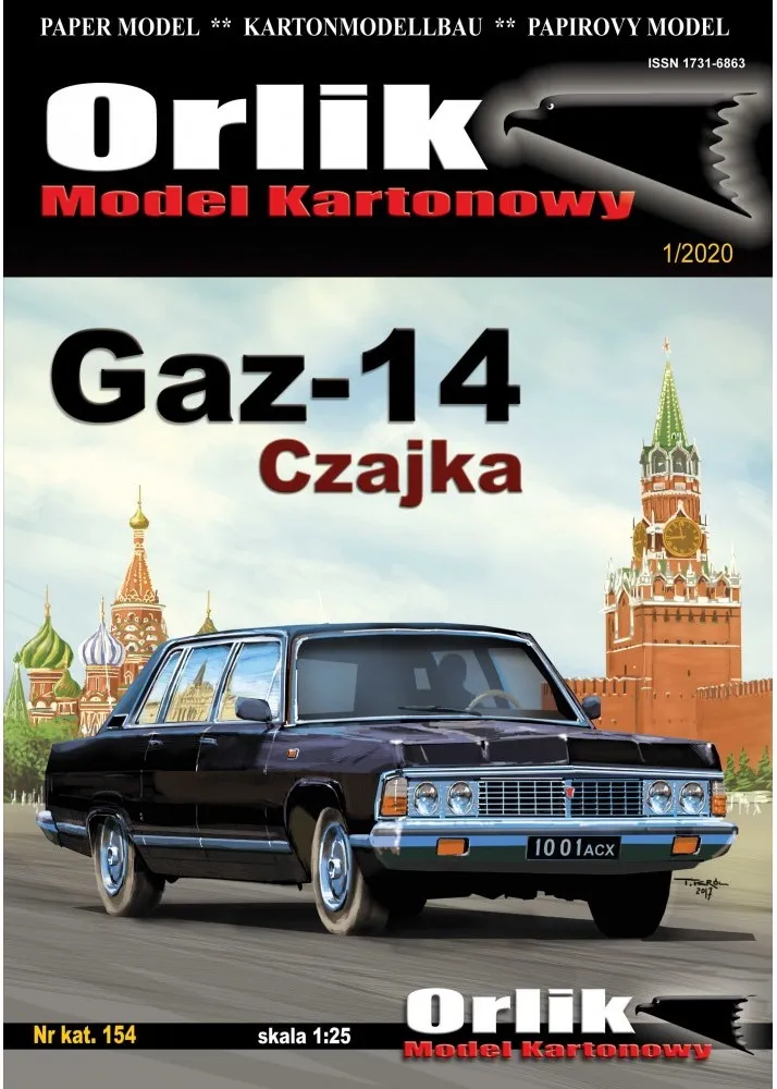 Papierový model - GAZ 14 Čajka