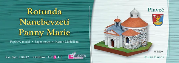 Papierový model Rotunda Nanebovzatia Panny Marie – Plaveč