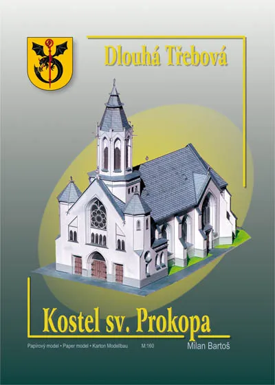 Papierový model Kostol sv. Prokopa – Dlouhá Třebová