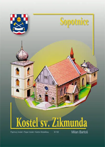 Papierový model Kostol sv. Žigmunda – Sopotnice