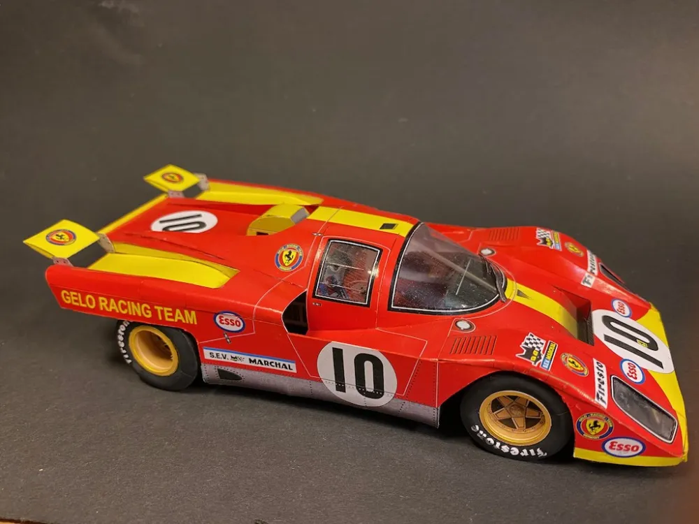 Papierový model Ferrari 512M Gelo Team LM 1971