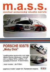 Papierový model Porsche 935 Mobby dick LM 1978