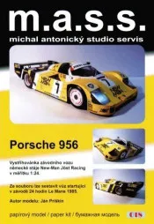 Papierový model Porsche 956 Joest LM1985