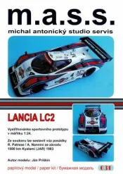 Papierový model Lancia LC2 1000km Kyalami 1983